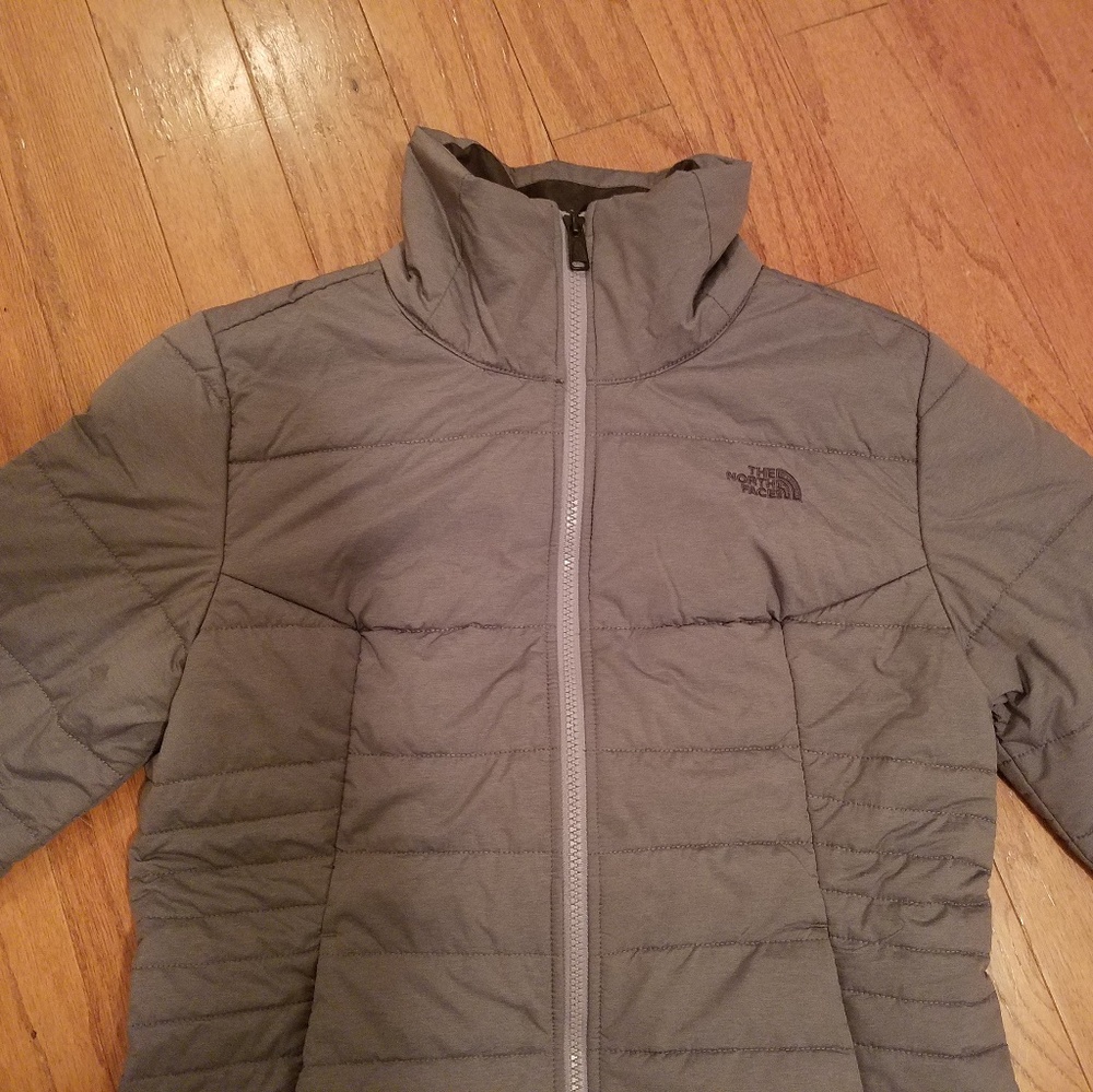 Womens gray north face jacket small